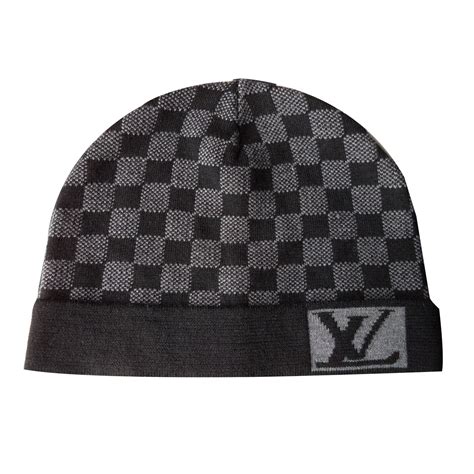 louis vuitton beanie black and grey|Louis Vuitton winter hat.